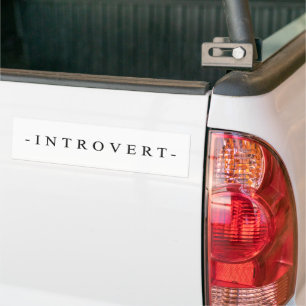 Introvert, snälla behålla bort bildekal
