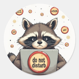 Introvert Sociala Media Undvikande Humor Klistermä Runt Klistermärke