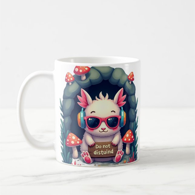 Introvert Socialt Batteri Tomt Brusreducerande Hea Kaffemugg (Vänster)
