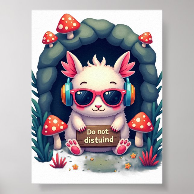 Introvert Socialt Batteri Tomt Brusreducerande Hör Poster (Framsidan)