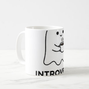 Introvert Spöke Talar Inte Innan Kaffe Kaffemugg
