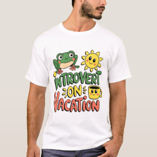 Introvert Sunshine Break Manar Basic T Shirt