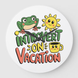 Introvert Sunshine Break Stor Klocka