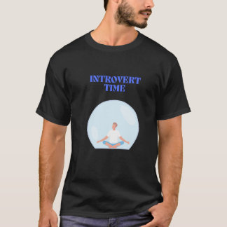 Introvert Tid Lugn Meditation Illustration T-Shirt