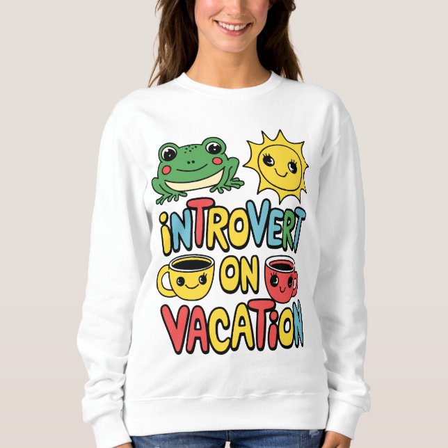 Introvert Vacation Mode Women's T Shirt (Framsida)