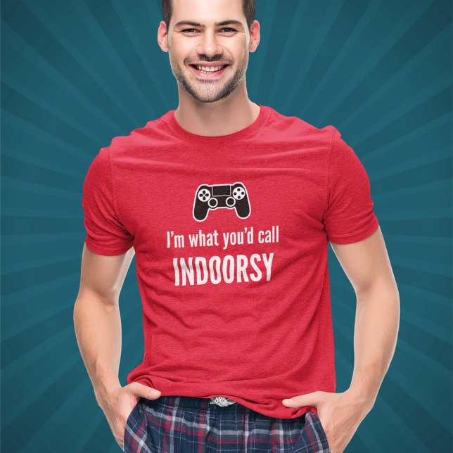 Introvert Videospelshumor - Anpassningsbar Gamer T Shirt (Skapare uppladdad)