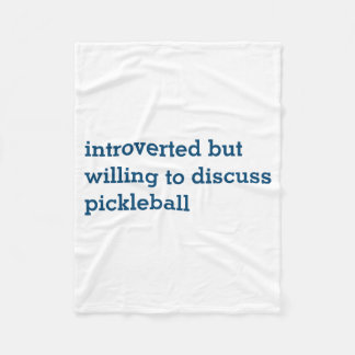 Introvert Villig Diskutera Pickleball Design Fleecefilt
