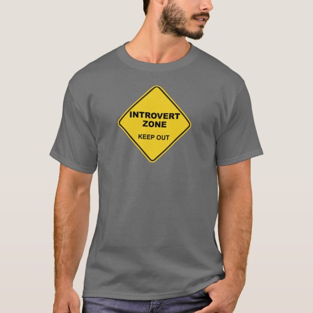 Introvert Zon Behålla ut T Shirt (Framsida)