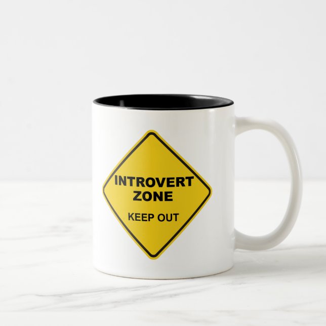 Introvert Zon Behålla ut Två-Tonad Mugg (Höger)