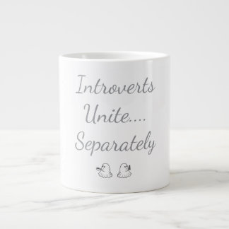 Introverta förenar sig separat spöken jumbo mugg