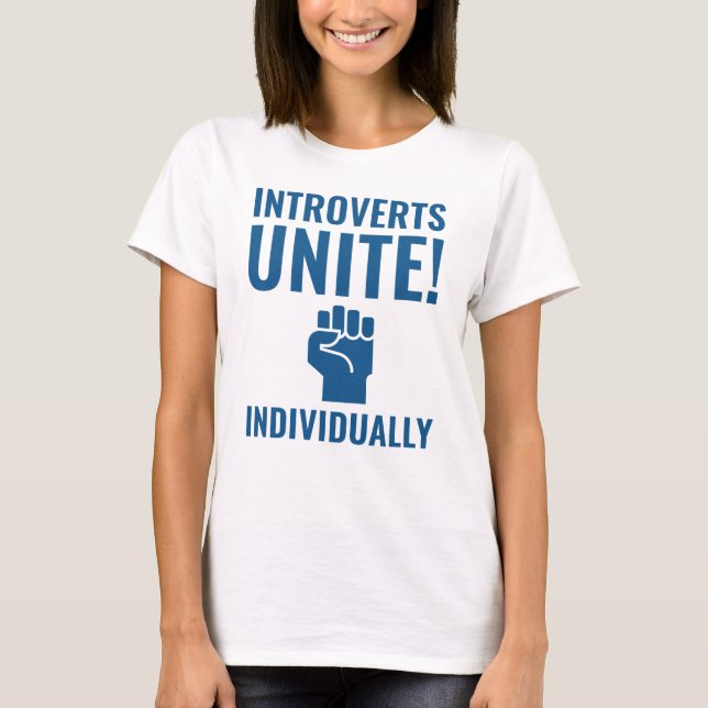 Introverta förenar sig t shirt (Framsida)