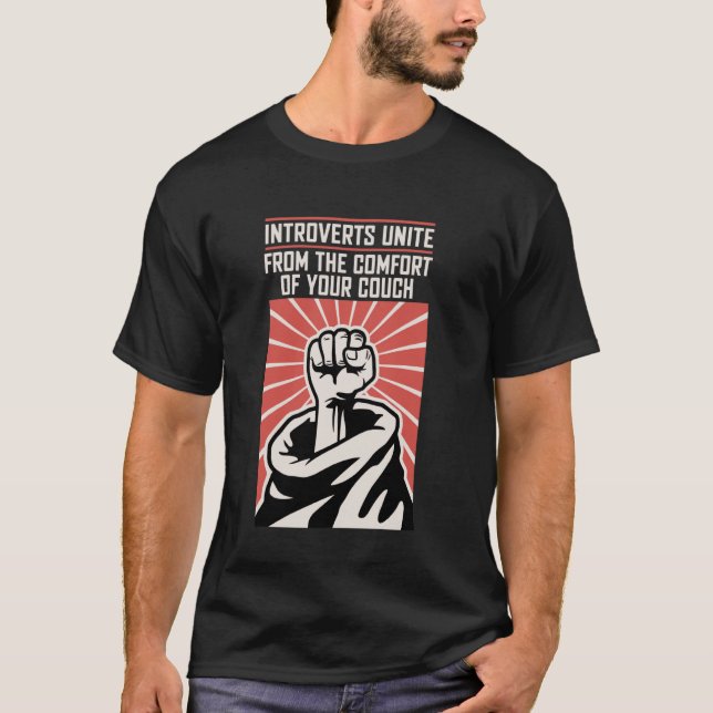 Introverta förenar sig t shirt (Framsida)