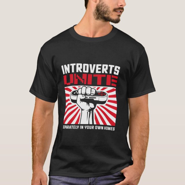 Introverta förenar sig t shirt (Framsida)