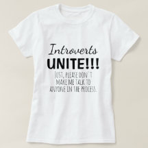 Introverta förenar sig utan att prata Roligt Citat