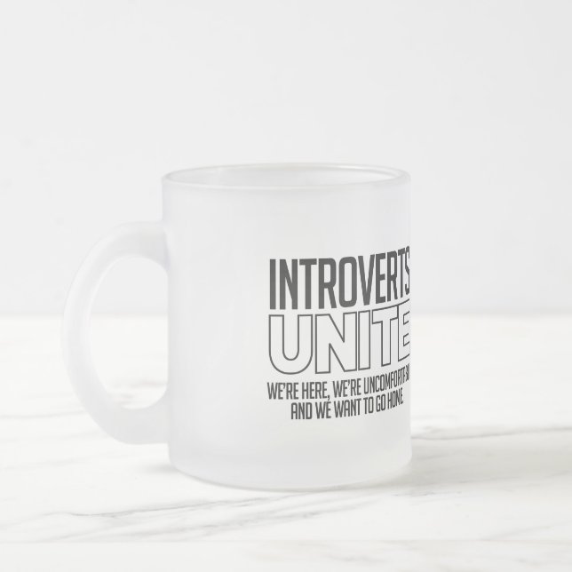 Introverta samlas: Vi vill hem Frostad Glasmugg (Vänster)