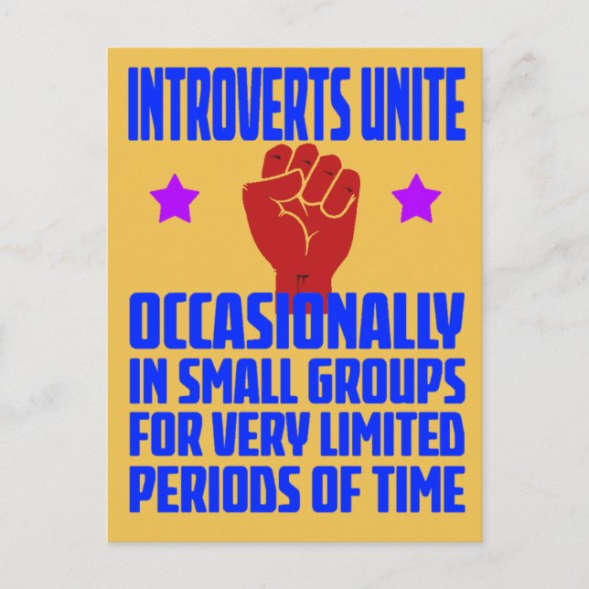 introverta samlas vykort (Framsida)