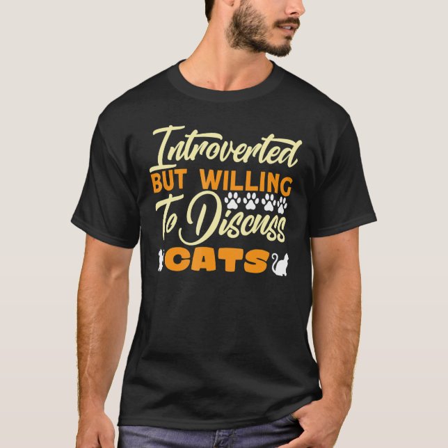 Introverta som är introverta men villiga att disku t shirt (Framsida)