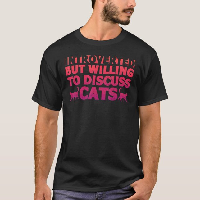 Introverta som är introverta men villiga att disku t shirt (Framsida)
