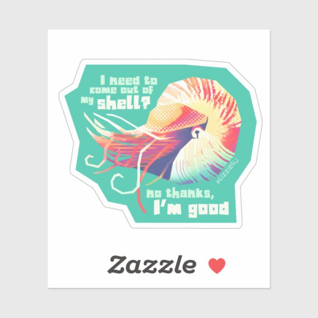 Introvertebrate nautilus - liten dekal (Ark)