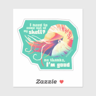 Introvertebrate nautilus - medelklistermärke klistermärken