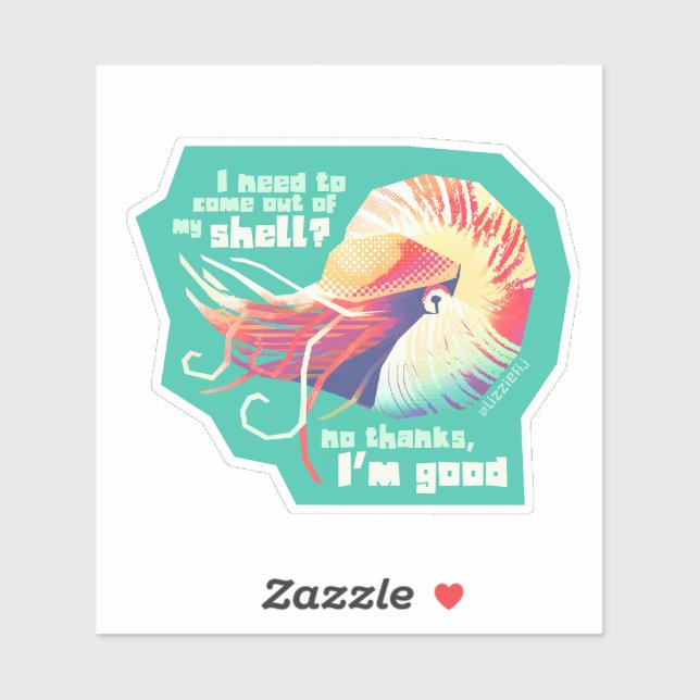 Introvertebrate nautilus - medelklistermärke klistermärken (Ark)