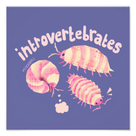Introvertebrater isopoder - medelstor konstutskrif fototryck