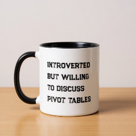 Introverted Accountant Funny Quote Coffee Mug Mugg