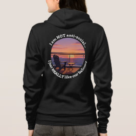 Introverted Cruise Spouse Balcony Premium Hoodie T Shirt
