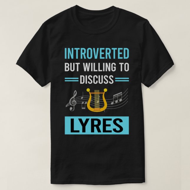 Introverted Lyre T Shirt (Design framsida)