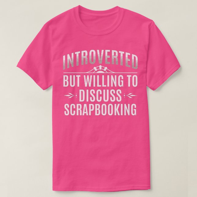 Introverted Scrapbooking Lovers Premium  T Shirt (Design framsida)