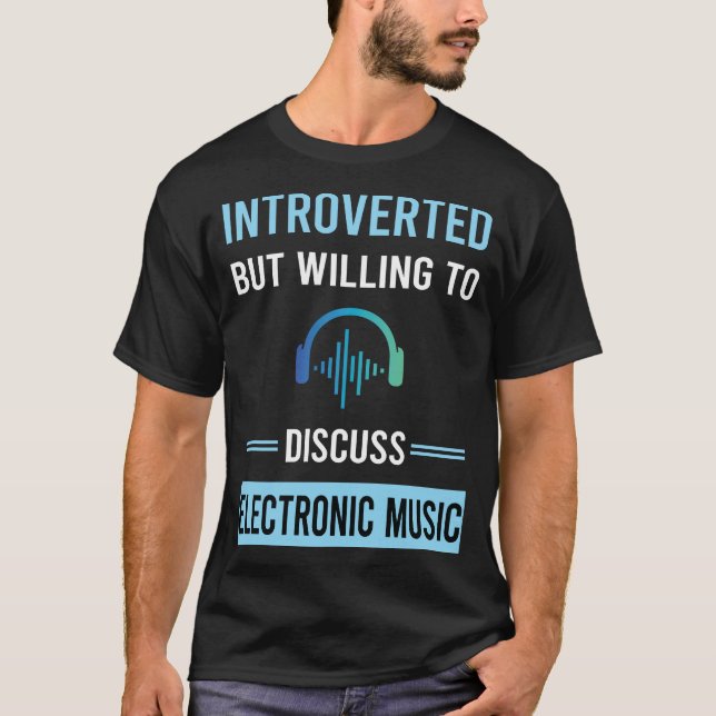 Introverterad elektronisk musik t shirt (Framsida)