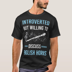 Introverterad engelsk Horn Cor Anglais T Shirt