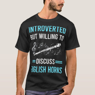 Introverterad engelsk Horn Cor Anglais T Shirt