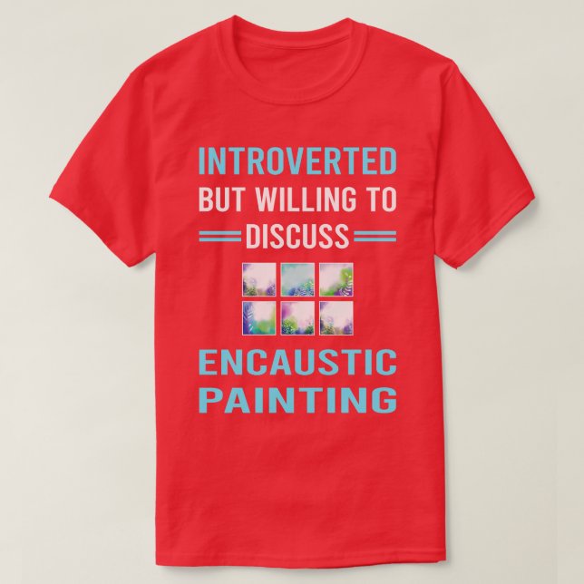 Introverterad enkustisk målning t shirt (Design framsida)