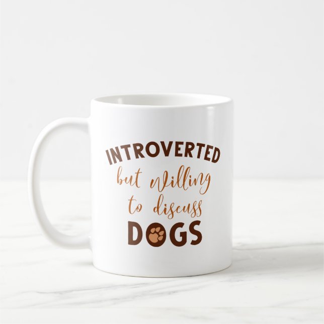 Introverterad Hundar Kaffemugg (Vänster)