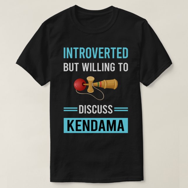 Introverterad Kendama T Shirt (Design framsida)