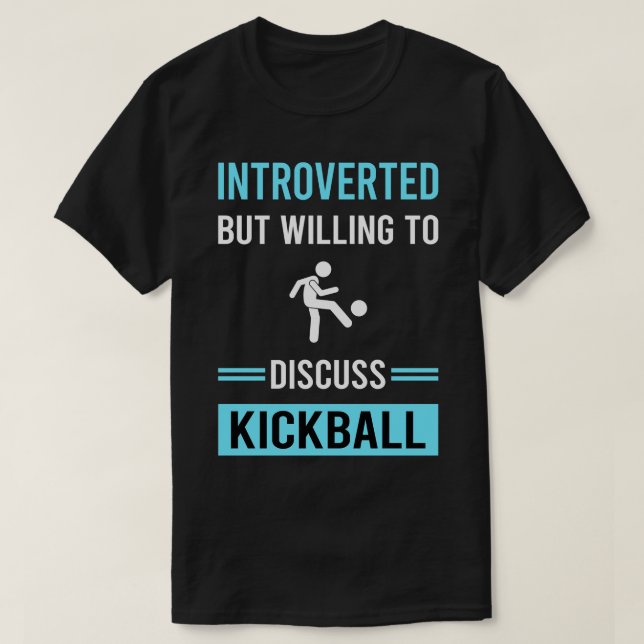 Introverterad Kickball T Shirt (Design framsida)