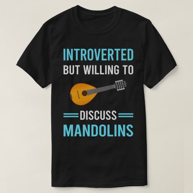Introverterad Mandolin T Shirt (Design framsida)
