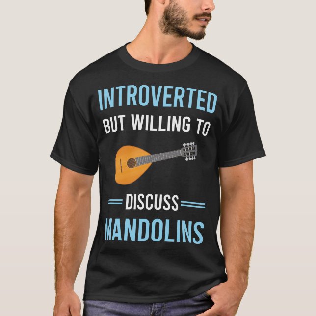 Introverterad Mandolin T Shirt (Framsida)