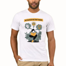 Introverterad men Woke T-Shirt | Minimalistisk akt