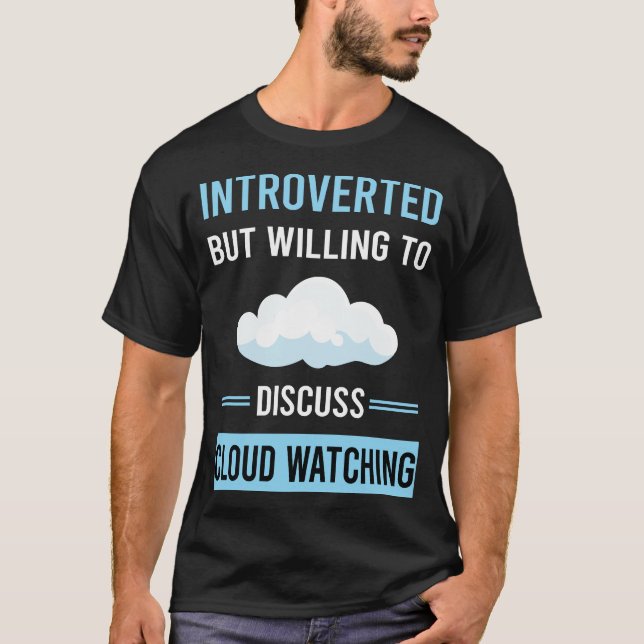 Introverterad molnbevakning t shirt (Framsida)