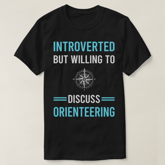 Introverterad orientering Orientering Orienteer Na T Shirt (Design framsida)