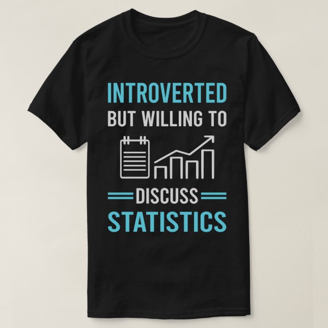 Introverterad statistik t shirt (Design framsida)