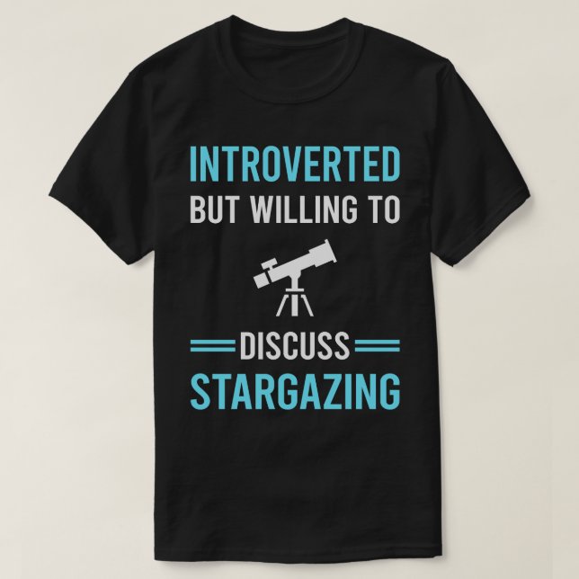 Introverterad stötande Stargaze T Shirt (Design framsida)