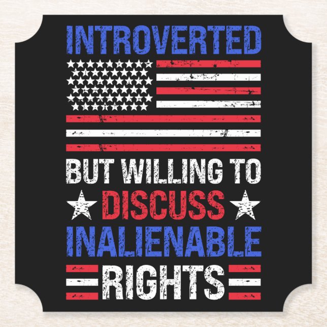 Introverterad Underlägg Papper (Framsida)