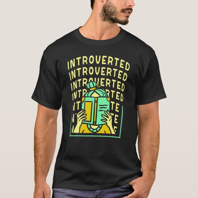Introverterade presentationer Introvert Shy Shynes T Shirt (Framsida)
