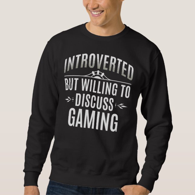 Introverterat spel lång ärmad tröja (Framsida)