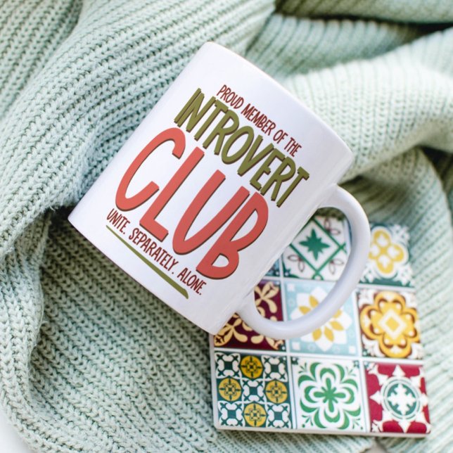 Introvertklubb Kaffemugg (Skapare uppladdad)