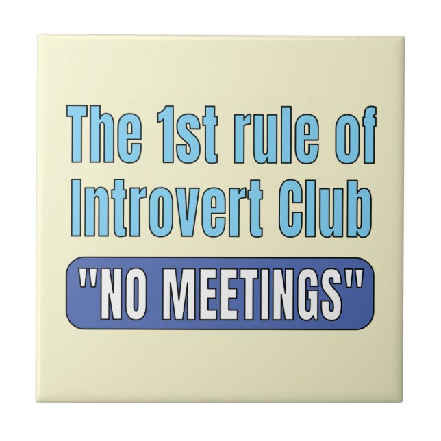 Introvertklubb    T-shirt Kakelplatta (Framsidan)