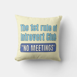 Introvertklubb T-shirt Kudde